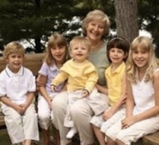 Image of patient, Jan Brown, with children